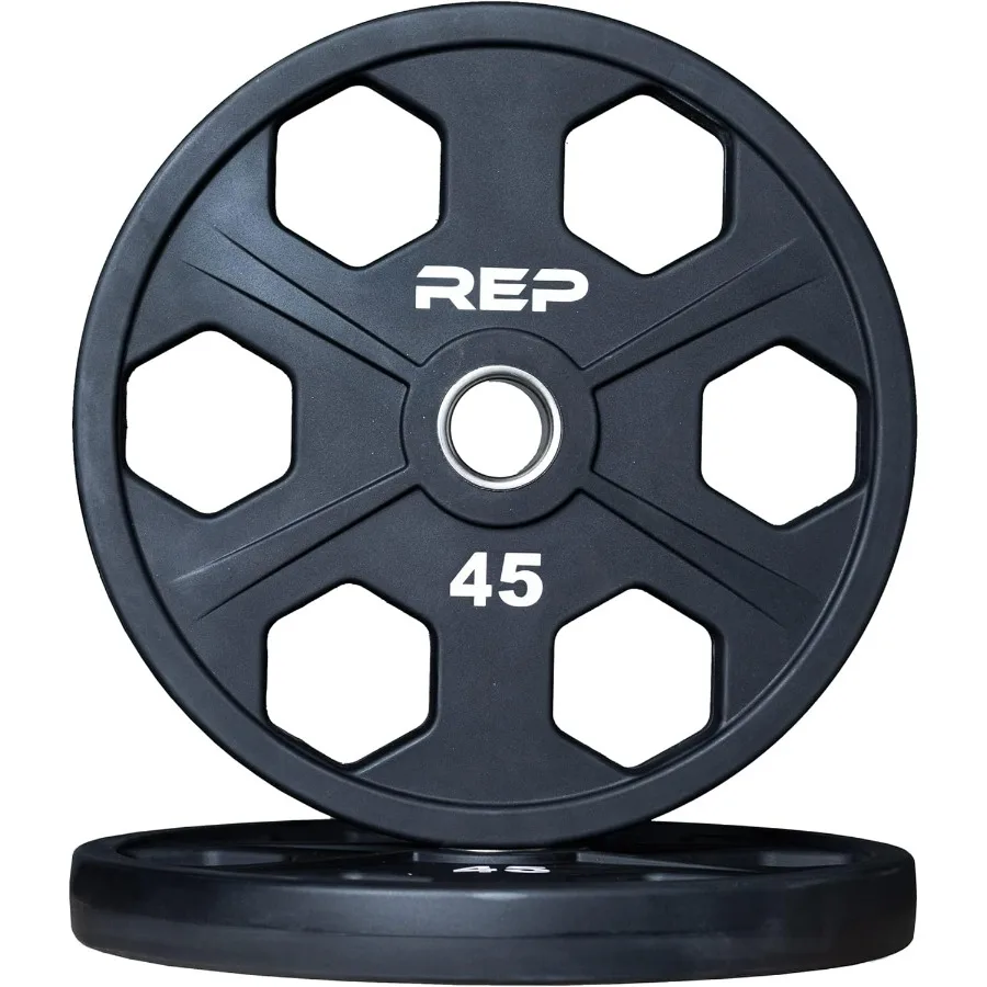 Pesas de barra TriGrip recubiertas de uretano, ideales para gimnasios domésticos y centros de ejercicios comerciales, revestimiento duradero, resiste las astillas y