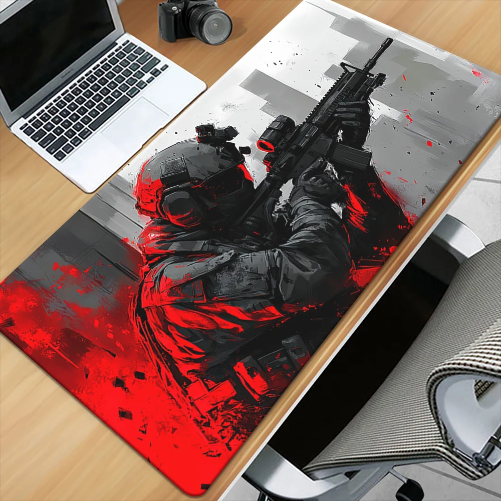 Brand Tactical Soldier Mouse Pad Iron Art Durable Rubber Desk Mat HD Print XXL Gaming Office PC Multi-Functional