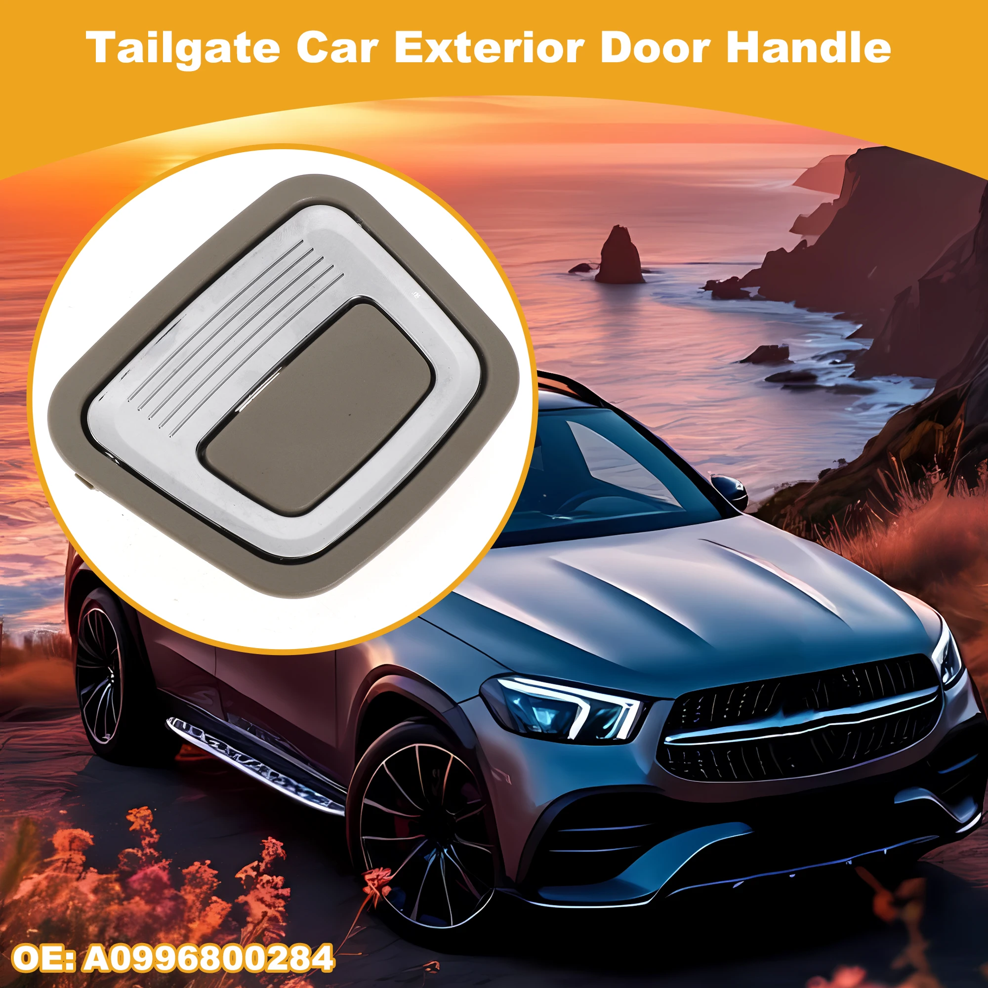 

UXCELL Car Exterior Door Handle No.A0996800284 for Mercedes-Benz X166 Beige Silver Tone