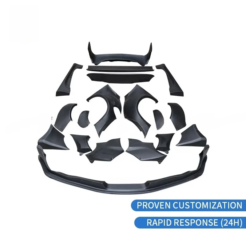 FRP Car Body Kit for  Supra MK5 A90 Rocket Bunny Front Lip Sideskirt Ducktail Spoiler Rear Fender Flares Widebody Kit