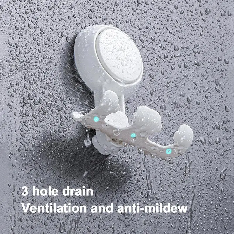 Shower Razor Holder Shower Wall Mounted Adhesive Men Shaver Razor Storage Rack Holder Home Bathroom Shelf Hooks Accessories