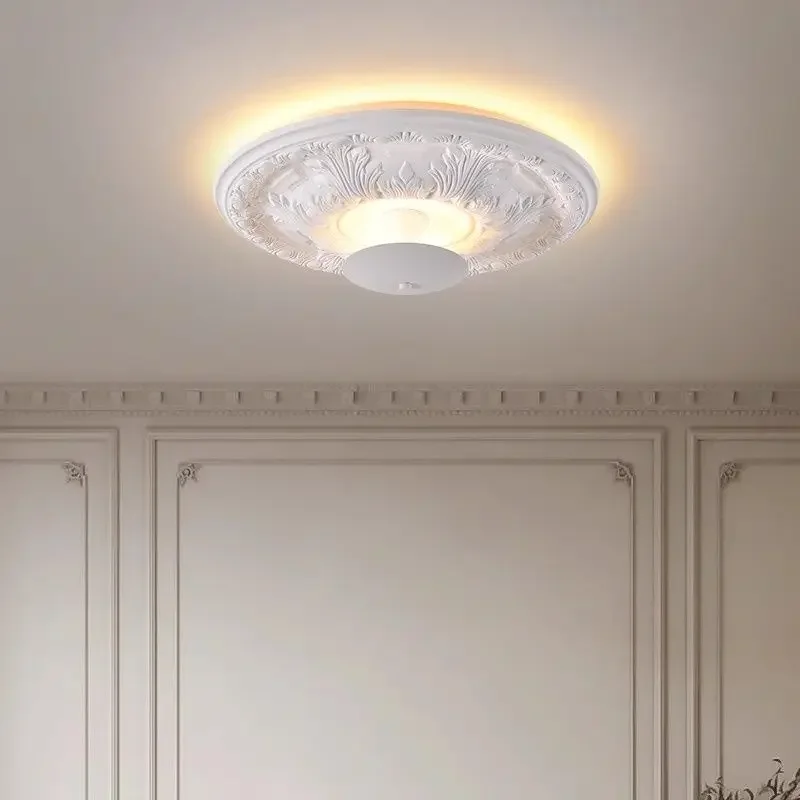 White French Bedroom LED Chandeliers Lamp For Kitchen Art Brightness Indoor Lighting Home Decor Luster Hanging Lamp For Ceiling