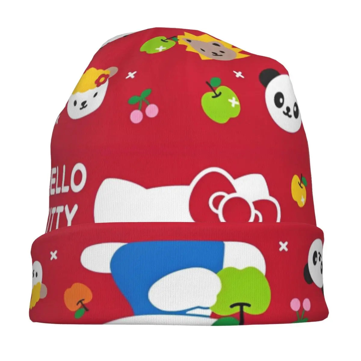 ハローキティ ボンネット帽子 ゴス アウトドア スカリー ビーニー帽子 かわいい漫画 メンズ レディース 夏用 デュアルユース キャップ
