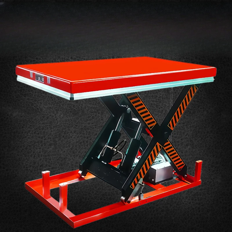 Scissor lifting platform, electric hydraulic simple manual 2/3-ton loading and unloading fixed small lift