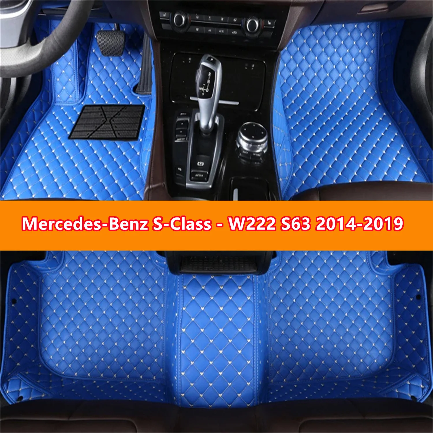 

Автомобильные коврики для Mercedes-Benz S-Class - W222 S63 2014-2019, кожаные коврики для автомобилей, аксессуары для ковров
