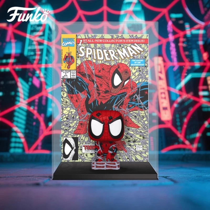 

Genuine Edition FUNKO POP Marvel's Spider-Man Comic Cover- Torment Dungeon Anime Desktop Decoration Model Toys Collectible Model