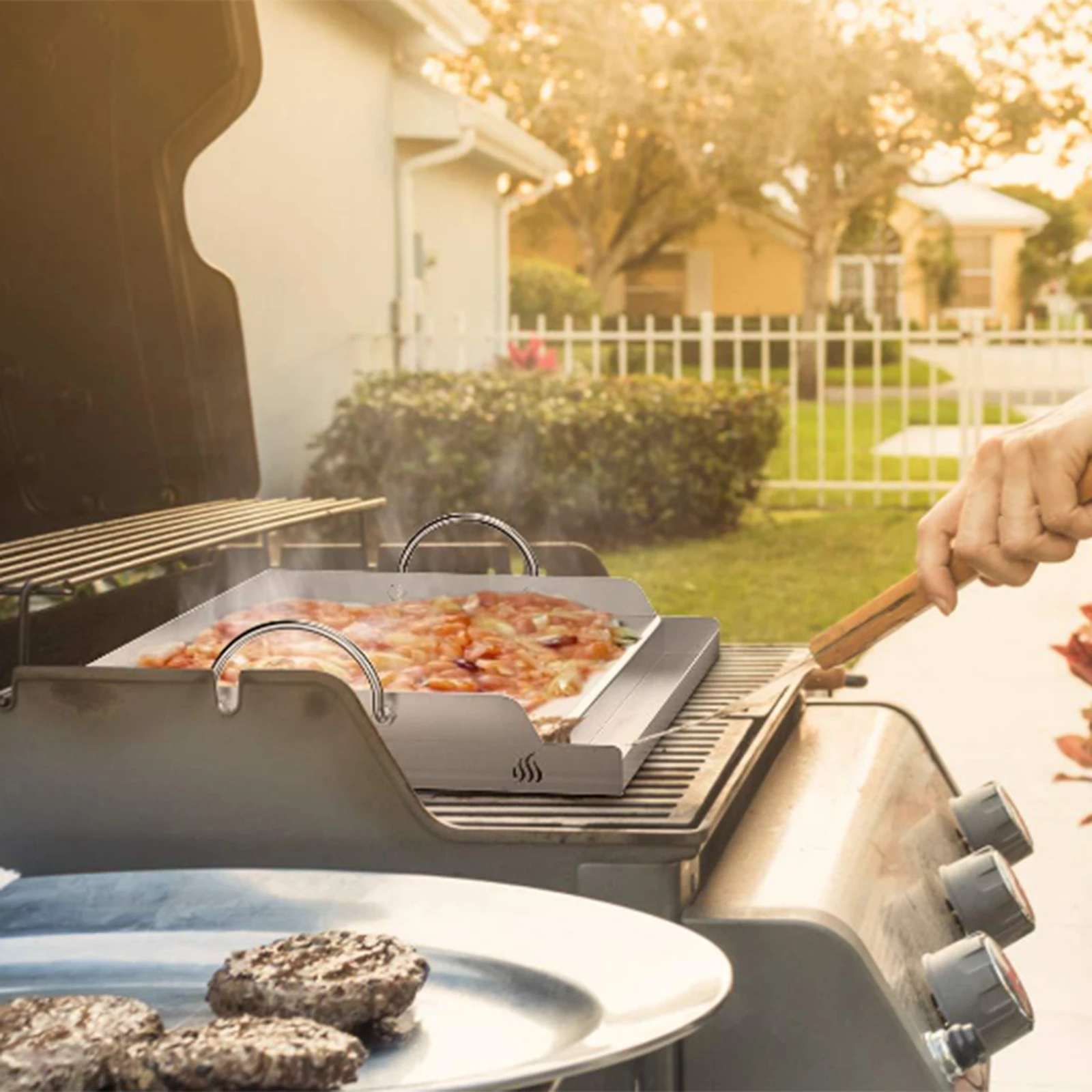 Plaque de cuisson en acier ino - Camping Cooking Flat Top avis et prix