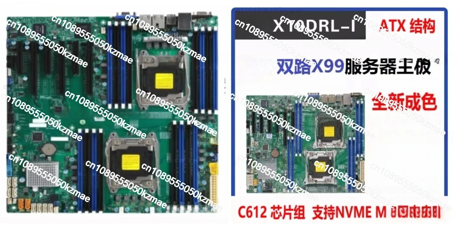 Dual LGA2011-3 Server Motherboard X99 C612 Chipset for E5-2600 V3 V4 CPU Workstation NAS