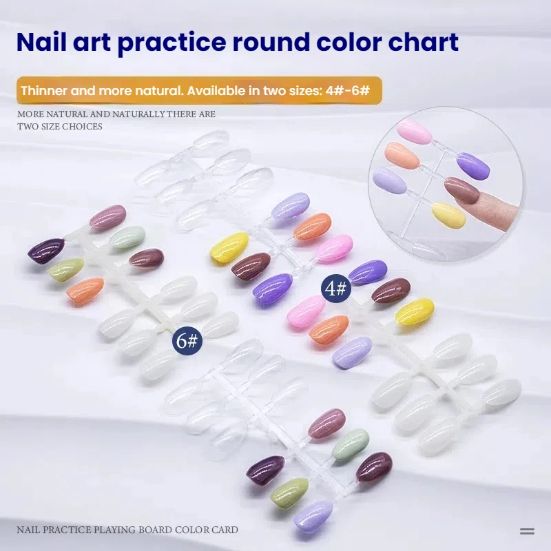 120 Tips Professional Gel Polish Color Display Card (4#-6#) | Easy Color Selection for Nail Salon Clients