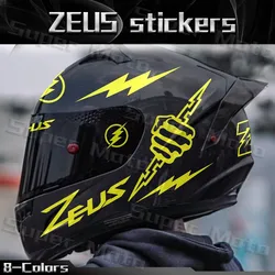 Motosiklet kask Sticker ZEUS çıkartması su geçirmez aksesuarları dekoratif Yamaha Kawasaki Honda Ducati BMW KTM için Benelli çıkartmalar