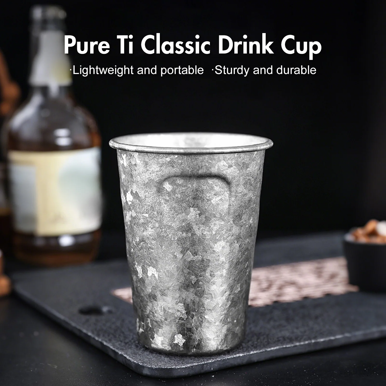 

Титановая кружка для воды 390 мл, для виски и вина, с охлаждающими камнями, многоразовая, для кемпинга, быстрое охлаждение напитков, ледяной цветок