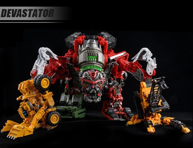 Heißer 8 Stil Devastator Transformation Roboter 8 IN 1 Mixer Bulldozer Auto Action Figure ABS Verformung Modell Spielzeug für Jungen Geschenk – Detail 1