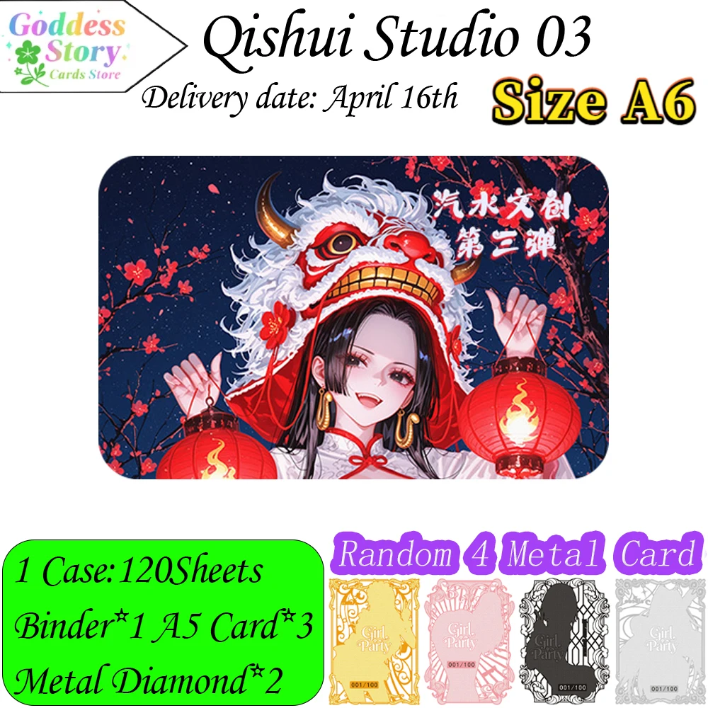 

Wholesale Of The Latest 2026 QiShui Goddess Waifu Board Vol.3 One Piece Anime A6 Acrylic Board Color Paper Collector's Set