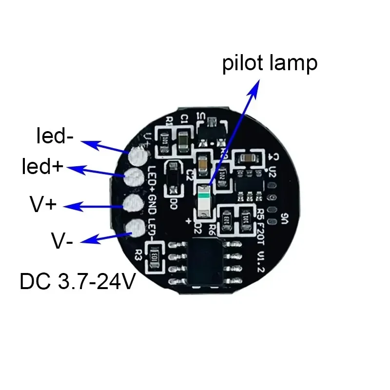 Customized DC5V 12V 24V  Penetrating Mini Touch Sensor Switch Thickest Penetrating 8MM Non-Dimmable Model Power up to 8A