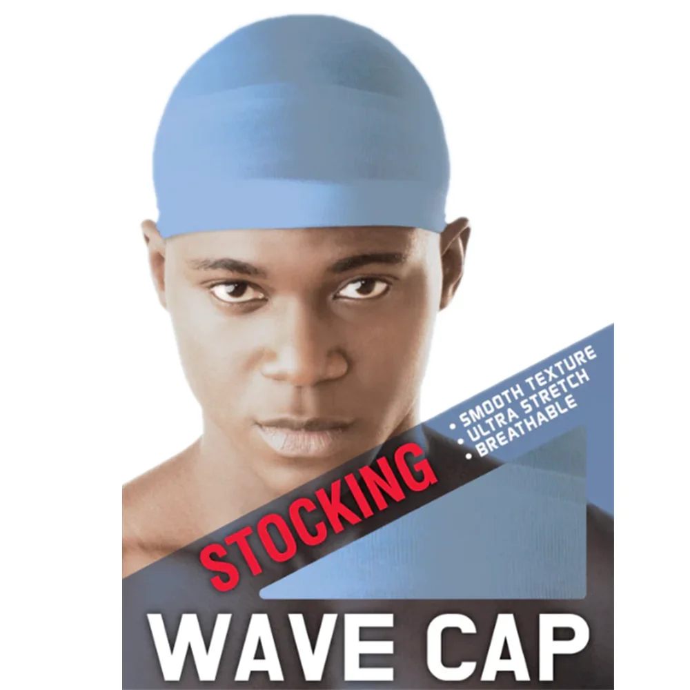 1pc Men\'s Compressing Wave Sleeping Cap, Sleep Hats, Stocking Wave Caps For 360 Waves, Good Compression For Men，, Large Caps