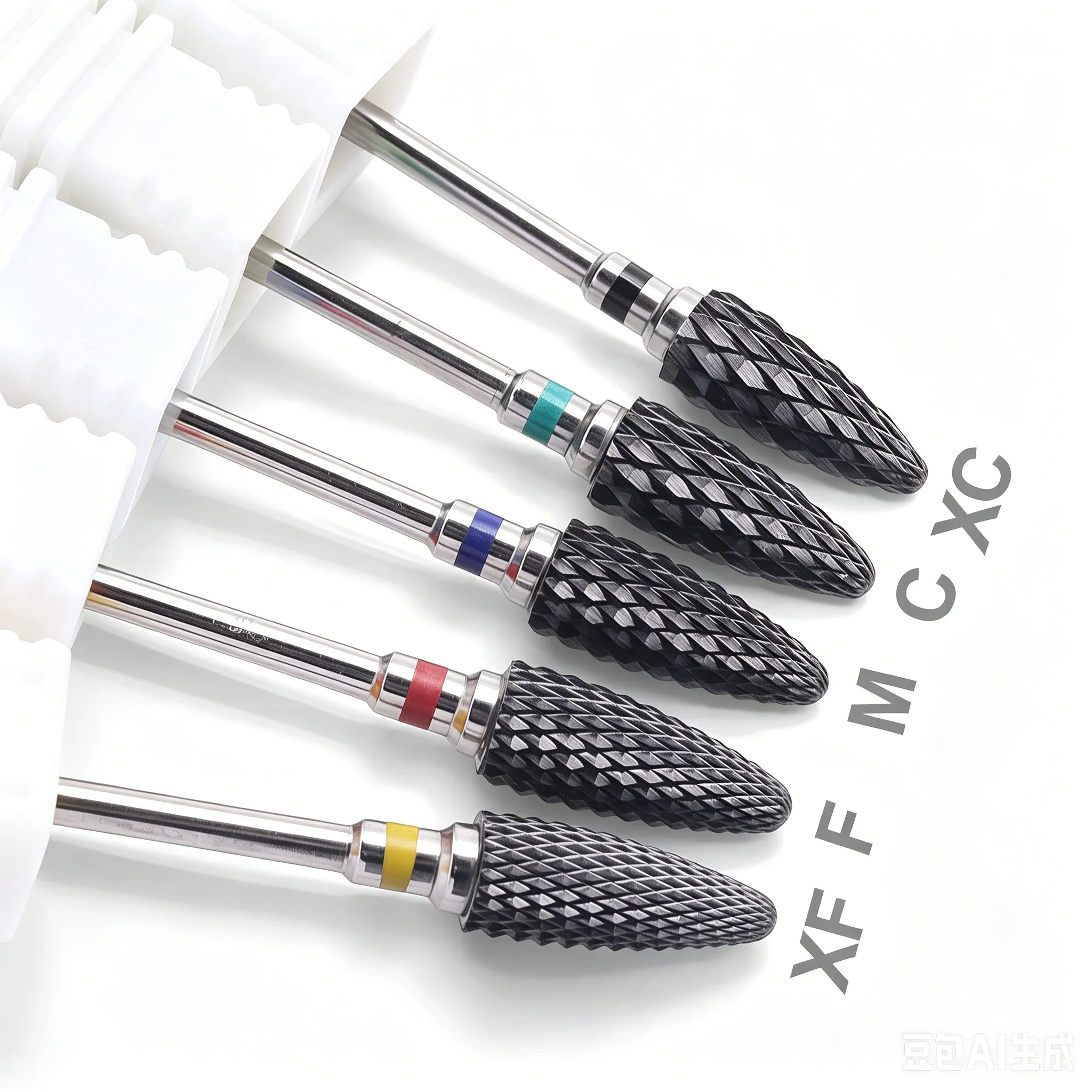1PC black nail drill bit with 3/32 inch shank, suitable for quick nail polishing and nail gel removal, safe and odorless.