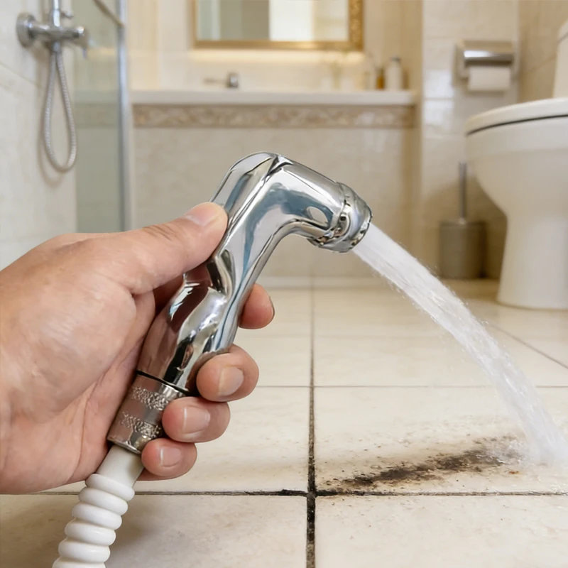 

Water Pressure Control Adjustable Stainless Steel Water Spray Gun Toilet Bidet Sprayer Hose for Home Use Bathroom Accessories