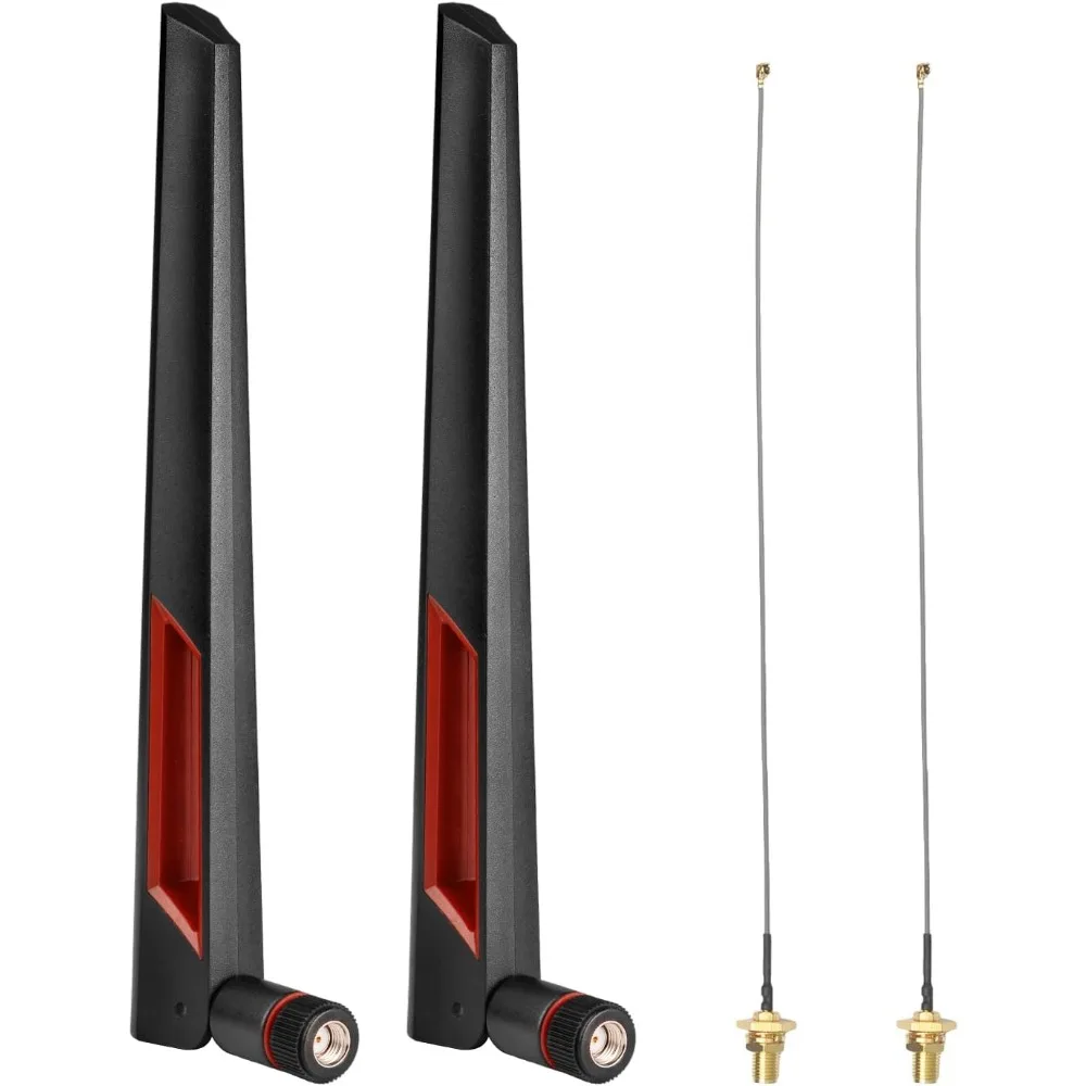 2,4 GHz 5 GHz 5,8 GHz Dualband-WLAN-Antenne + 15 cm I-P-E-X-1 auf RP-SMA für Mini-PCIe-Karten-WLAN-Router, PC-Desktop, Repeater – Detail 2