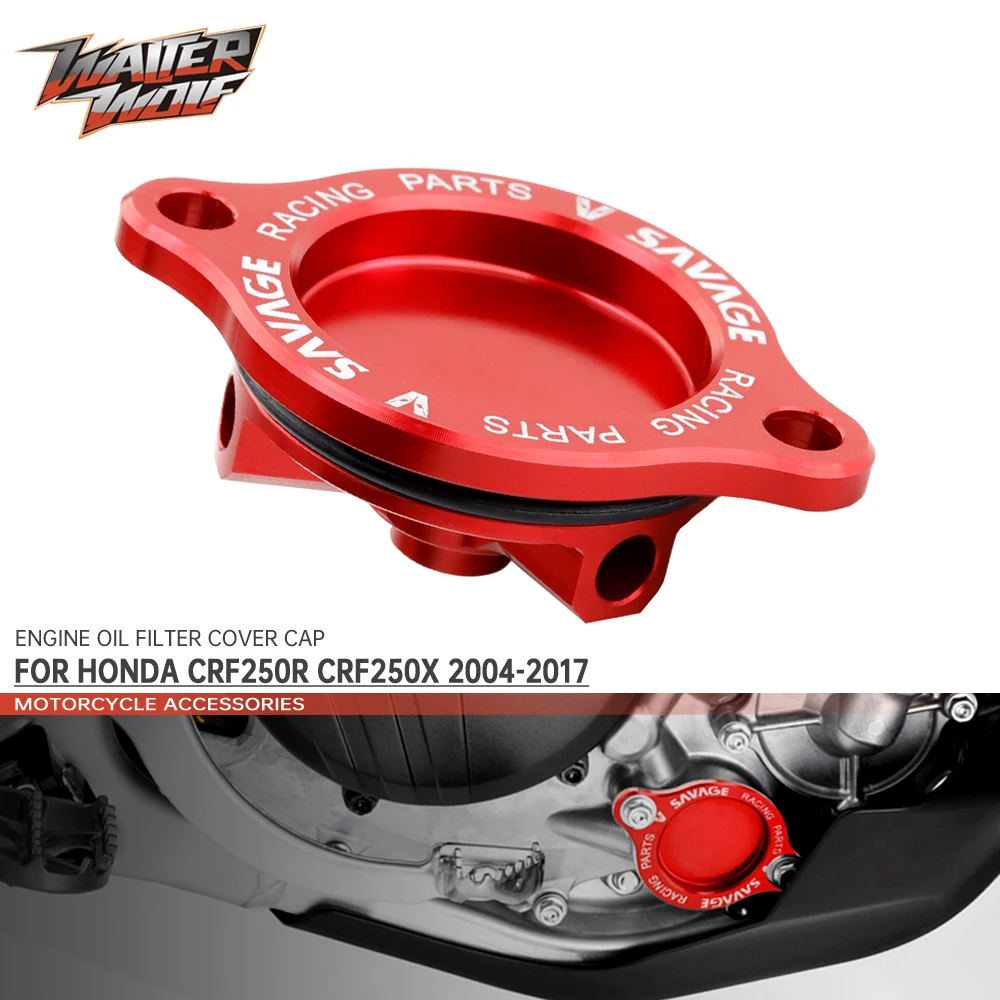 

Engine Oil Filter Cap Cover For HONDA CRF250R CRF250X CRF 250R 250X 250 R X Guard Protector Motorcycle Accessories Clearness CNC