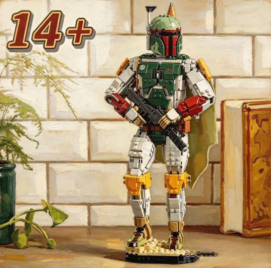 the cheapest 1544pcs Space Armored Warrior Building Bricks, Helmet Character Model,Full  Accessories,Challenging Collectible Toy