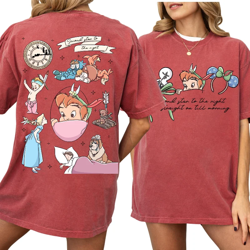 Comfort Colors® Disney Peter Pan Shirt, Neverland Tee, Second Star to the Right Shirt, Tinkerbell Sweat Disney Peter Pan