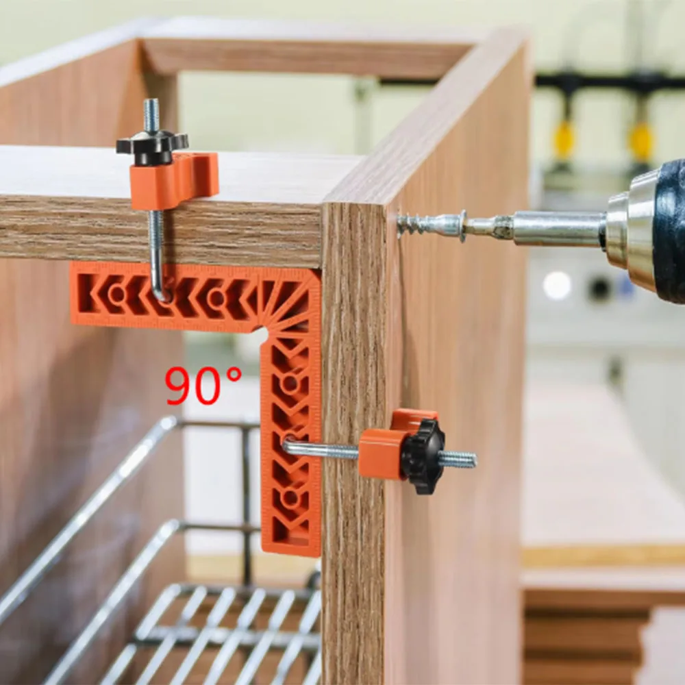90 °   Right Angle Locator Clamps for Woodworking Securing Clip Multifunctional L-Shaped Right Angle Locator Hand Tool
