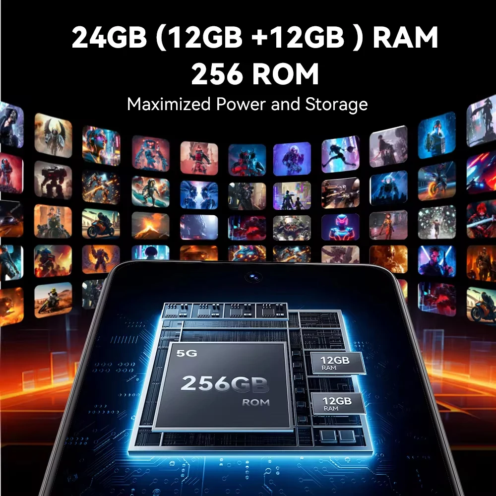 CUBOT MAX 5,NFC,24 256, 5G 견고한, 5100ma, 6.95 인치 144Hz 대형 스크린, 100MP 카메라, 안드로이드 14, 치수 8200