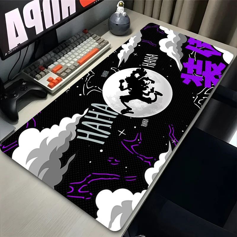 Mouse Pad Computer Laptop Keyboard Mouse Mat Large Game Anime One Piece Logo Mousepad Keyboards Gamers Decoracion Desk Mat