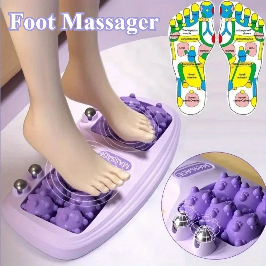 Foot Roller Massager whit Acupressure Balls Ergonomic Design Durable Plastic Non-Slip Construction for Reflexology Portable