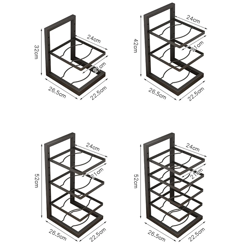 ชั้นวางหม้อในครัวเรือนหม้อครัวชั้นเก็บ Multi-Layer Storage Rack อ่างล้างจานตู้ Layered หม้ออุปกรณ์ครัว