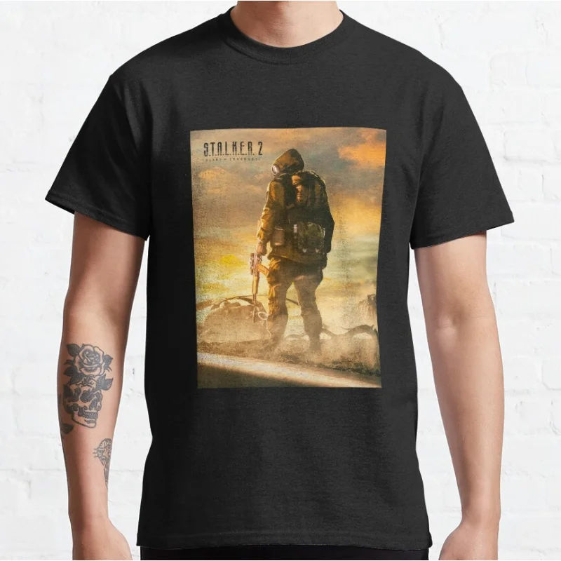 

STALKER 2 Heart of Chernobyl Danger exclusion zone t shirt GSC game world Ghost City Pripyat Graphic Clothes All size Tops