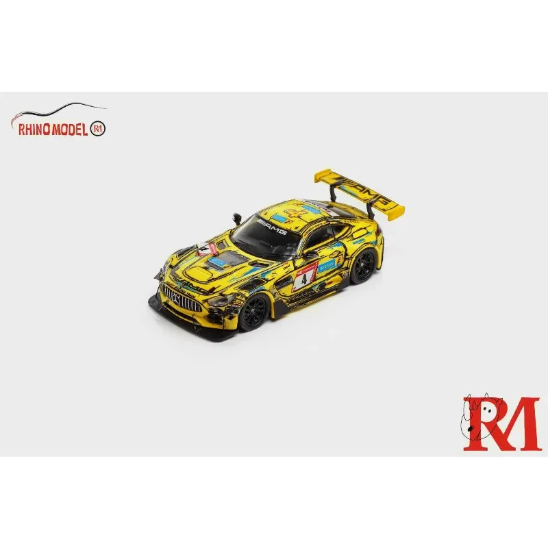 

Rhino Model 1:64 Mercedes Benz AMG GTS Nürburgring 24H 2023 Alloy Diecast Car Model Collection Gift Ship Now