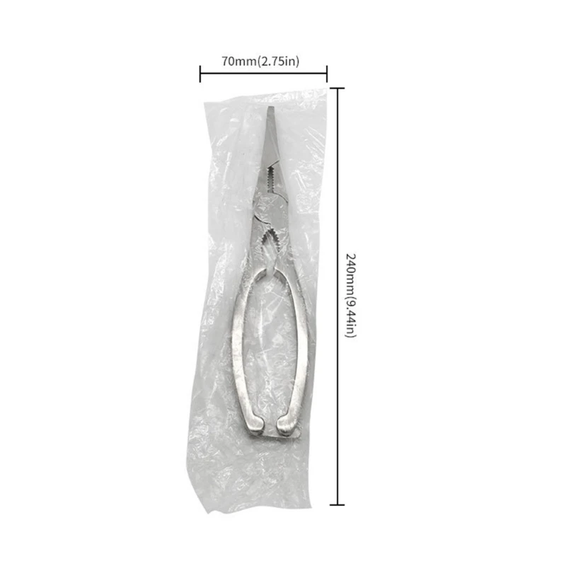 ipiip 1PC strumento per frutti mare in acciaio inossidabile pinze per stripping Crabb cucina Crabb Shrimp Peer