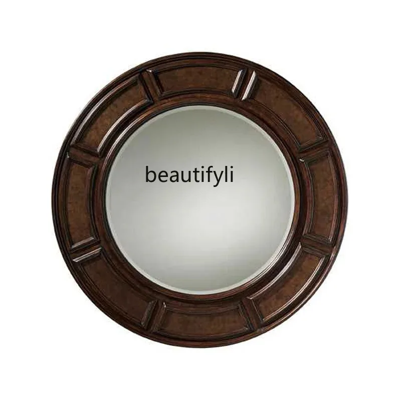 A003 Living room decorative mirror, American classical art background wall creative mystery mirror customization, dining side mi