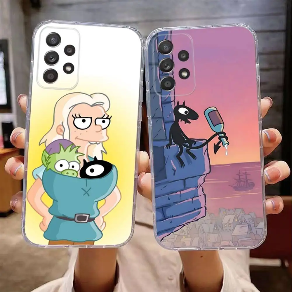 

Funny D-DisenchantmentS Phone Case For Samsung Galaxy A,71,70,52,51,40,31,50,50S,30S,21S,12,10,Note20ultra Transparent Cover