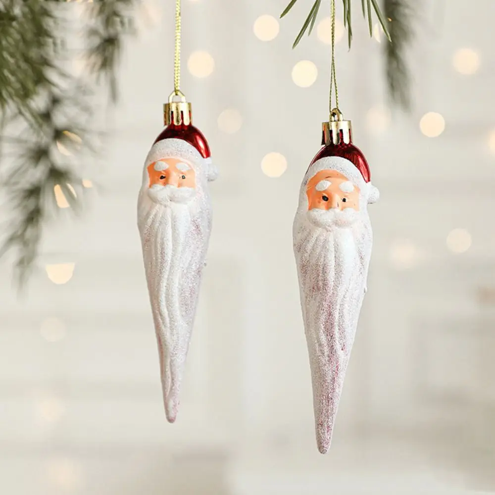 2PCS Red&white Christmas Hanging Decoration Plastic Santa Clause Xmas Ornament Ball Camera Owl Party Supplies