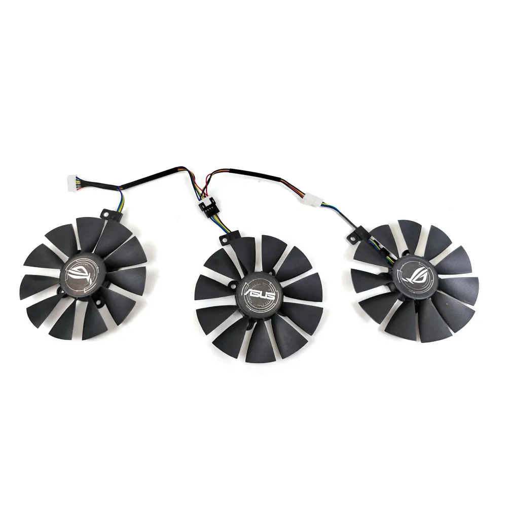 НОВЫЙ 6-контактный вентилятор RX VEGA64 VEGA56 87 мм для ASUS ROG-STRIX-RX 590 580 570 480 GTX 1080 1070 1060 R9 390 Вентилятор охлаждения видеокарты