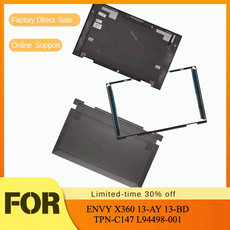 New Front Bezel/Bottom Case Accessories/Parts Housing/LCD Back Cover For HP ENVY X360 13-AY 13-BD TPN-C147 L94498-001