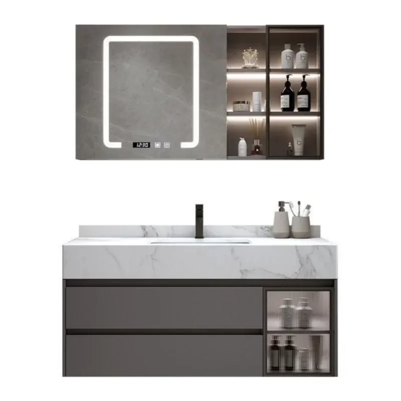 Washbasin Narrow Bathroom Cabinets Storage Display Luxury Drawer Toilet Bathroom Cabinets Wall Gabinete Home Furniture