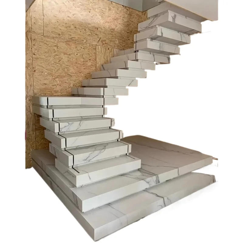 

Stacked slate stairs marble steps