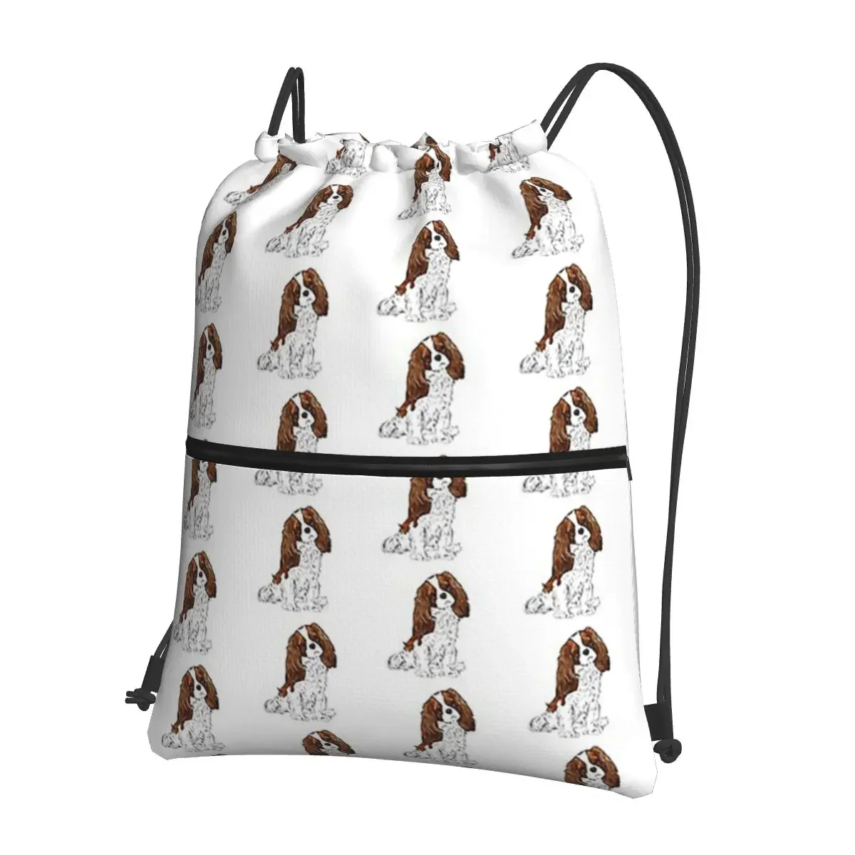 

Cavalier King Charles Spaniel - Blenheim Backpacks Drawstring Bag Drawstring Bundle Pocket Sundries Bags For Travel Man Woman