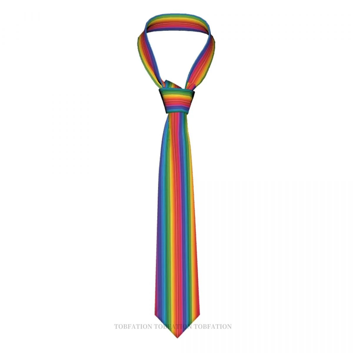 

LGBT Modern Rainbow Lines Gay Lesbian Bisexual Pride Ties Unisex Neck Tie Shirt Decoration Narrow Striped Slim Cravat