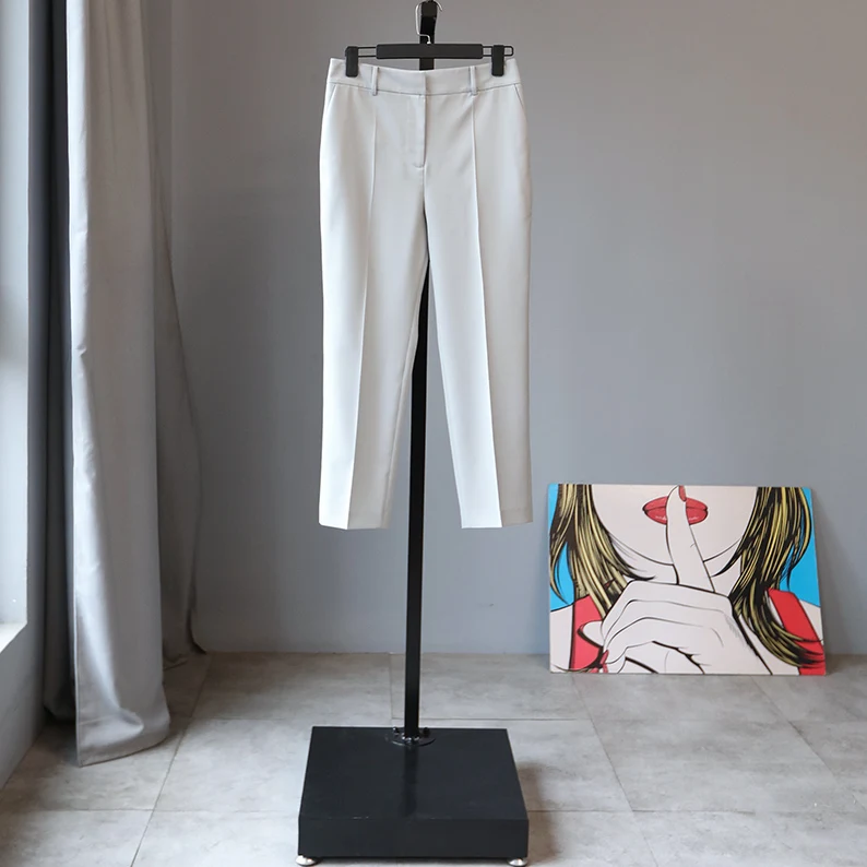 

Classic Return Premium Spun Wool Suit Set Pants Nine-Piece Pencil Pants Commute Sle Slim-Fit Mid-Waist Seven-Nine Length