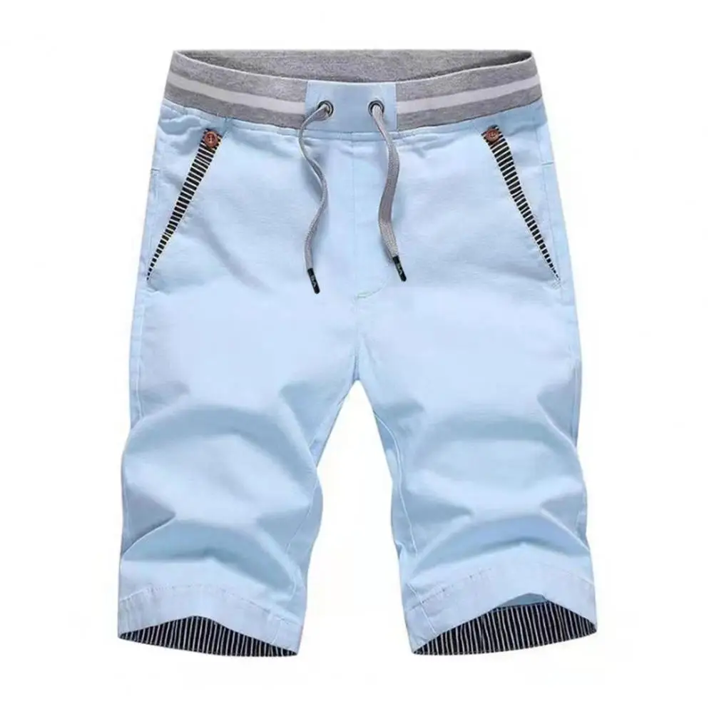 2022 Summer Casual Fashion Style Boardshort Bermuda Male Drawstring Elastic Waist Breeches Beach Shorts Men's Shorts Pant