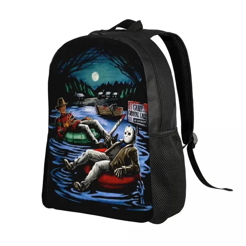 Custom Horror Movie Character Killer Backpack  Halloween Film School College Travel Bags Men Women Bookbag Fits 15 Inch Laptop