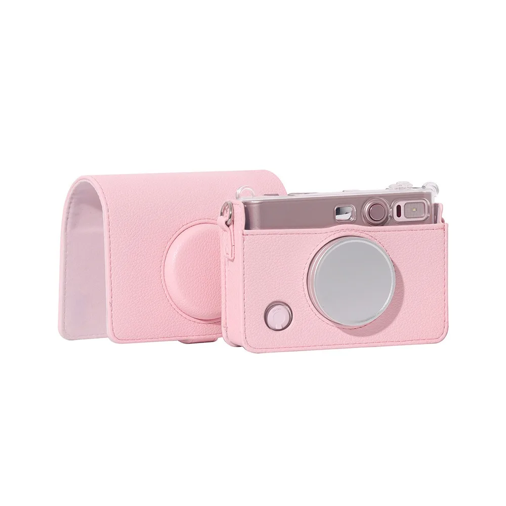 PU Leather Instant Camera Storage Bag Dustproof Scratch Resistant Carrying Case Shockproof for Fujifilm Instax Mini EVO