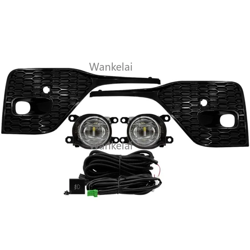 

Car Fog Lamp Fog Light Set Led Bulbs Black Cover for 2020-2022 Left and Right