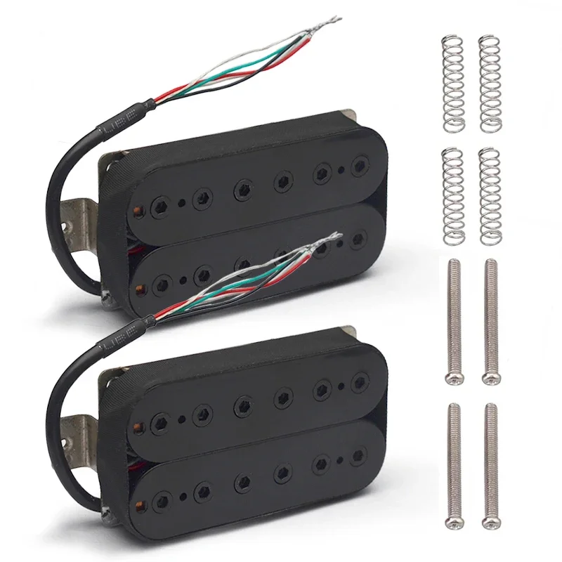 

Vintage Alnico 5 Humbucker Pickup Double Coil Electric Guitar Bridge Pickup Black Guitar Parts Warm Sound Black