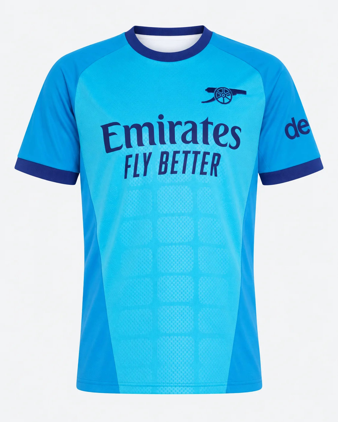 Arsenal 26-27 Auswärts-Fußballtrikot Blau Geometrisch Herren Rundhals Kurzarm Fan Match Training – Detail 7