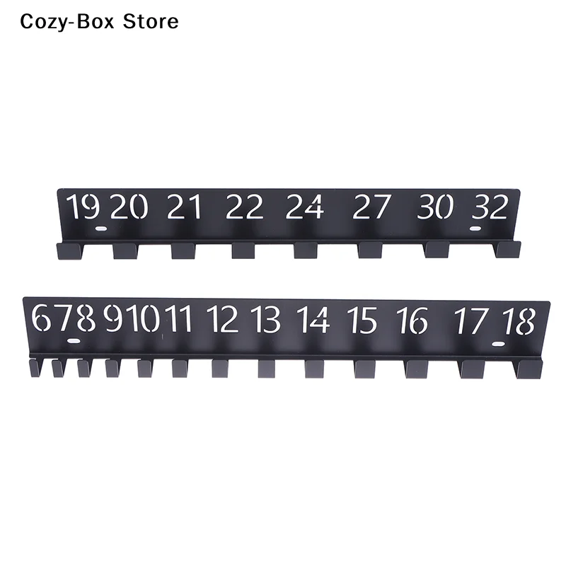 [ZY]Wall Mounted Wrench Holder Durable Heavy-Duty Metal Wall-Mounted Screw Organizer With Numbered Slots[ZY]